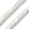Electroplated Natural Lava Rock Beads Strands G-I360-K02-04-1