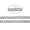 304 Stainless Steel Figaro Chains CHS-K001-32-7mm-2