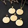 304 Stainless Steel Pendants STAS-P115-08G-7