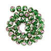 1 Strand Handmade Lampwork Inner Flower Rondelle Beads Strands LAMP-TA0002-72G-1