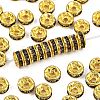 Brass Rhinestone Spacer Beads RB-A014-Z6mm-12G-1