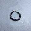 Synthetic Blue Goldstone Chip Beaded Bracelets for Women IW6789-18-1
