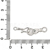 Brass Micro Pave Green Cubic Zirconia Fold Over Clasps KK-D356-15P-3