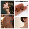 ARRICRAFT 24Pcs 6 Style Wood Stud Earring Findings WOOD-AR0001-32-5