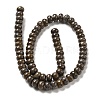 Natural Red Snowflake Obsidian Beads Strands G-G992-B03-3