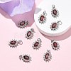 SHEGRACE Brass Micro Pave Cubic Zirconia Pendants XGRQ2O803-446F-P-4