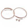 Alloy Cuff Bangles Making PALLOY-N158-035RG-3