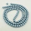 Glass Pearl Beads Strands X-HY-6D-B09-2