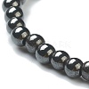 Synthetic Non-magnetic Hematite Beaded Stretch Bracelets BJEW-D446-A-22-3
