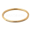 304 Stainless Steel Micro Pave Cubic Zirconia Hinged Bangles for Women BJEW-D408-30G-2
