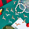 48Pcs 8 Colors Alloy Enamel Pendants ENAM-FH0001-16-NR-2