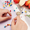 48pcs 8 colors Epoxy Resin Beads RESI-GA0001-28-3
