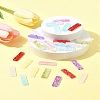 50Pcs Baking Paint Glass Pendants GLAA-FS0001-91-10