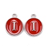 Platinum Plated Alloy Enamel Charms LS-X-ENAM-S118-03I-P-1