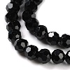 Transparent Glass Beads Strands GLAA-Q104-01B-4