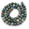 Natural Chrysocolla Beads Strands G-S376-004A-2