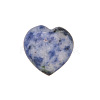 Natural Blue Spot Jasper Heart Sculpture Display Decorations PW-WG48DEF-12-1