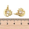 Brass Micro Pave Cubic Zirconia Pendants KK-P300-01G-3