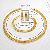 Minimalist Iron Hollow-out Chain Bracelets & Earrings & Necklaces Sets for women TS6133-3