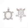Alloy Pendant Cabochons Settings PALLOY-WH0079-89AS-RS-2