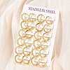 Ion Plating(IP) 304 Stainless Steel Huggie Hoop Earrings LS-EJEW-O087-06B-4