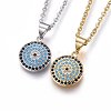 304 Stainless Steel Pendant Necklaces NJEW-L146-02-1
