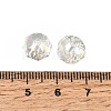 Electroplate Transparent Round Glass Beads GL-CBA6A73-HR04-3