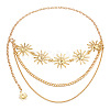 Alloy Sun Link 3 Layer Waist Chains for Women WGF4895-01-2
