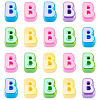 20Pcs UV Plating Opaque Acrylic European Beads OACR-TADJ0001-16B-2