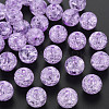 Transparent Crackle Acrylic Beads MACR-S373-66B-N15-1