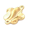 304 Stainless Steel Textured Links Connector Charms STAS-K302-02G-G-2