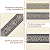 Polyester Jacquard Rhombus Ribbons OCOR-WH0082-141B-5