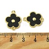 Eco-Friendly Brass Enamel Connector Charm KK-A204-18G-3