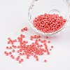 DIY Craft Beads 8/0 Opaque Colors Lustered Round Glass Seed Beads X-SEED-A012-3mm-125-1