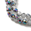 Electroplate Glass Faceted Rondelle Beads Strands EGLA-D020-4x3mm-M3-3