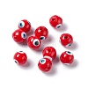 Handmade Evil Eye Lampwork Beads LAMP-F025-03-4