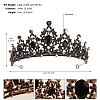 Alloy Rhinestone Hair Bands  for Woman Girls PW-WGA69DD-04-1