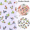 60Pcs Printed Alloy Connector Charms FIND-YW0006-71-5