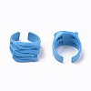 Spray Painted Alloy Cuff Rings RJEW-T011-21-RS-2