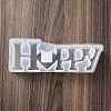 Word HAPPY DIY Candle Holder Silicone Molds SIL-F008-02A-4