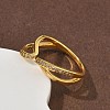 Brass Micro Pave Cubic Zirconia Cuff Rings RJEW-H258-17G-3