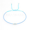 Adjustable Glass Seed Bead Braided Bead Bracelets for Women VT9382-42-1