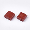 2-Hole Baking Paint Glass Seed Beads SEED-S023-17C-12-2