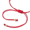 Flower Glass Seed Beads & Natural Agate Beaded Bracelets BJEW-MZ00222-05-5