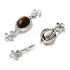 Brass Micro Pave Clear Cubic Zirconia Box Clasps KK-G505-39P-2