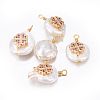 Natural Cultured Freshwater Pearl Pendants PEAR-E013-24-2