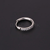 316 Stainless Steel Micro Pave Clear Cubic Zirconia Hoop Cartilage Earrings WG9FB89-06-1