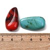 Two Tone Opaque Acrylic Imitation Gemstone Beads AC-CBABC78-04-2