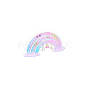 Rainbow with Cloud Laser Acrylic Earring Display Stands DIY-WH0570-25-7