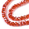Electroplate Glass Beads Strands X-EGLA-A034-T4mm-B22-3